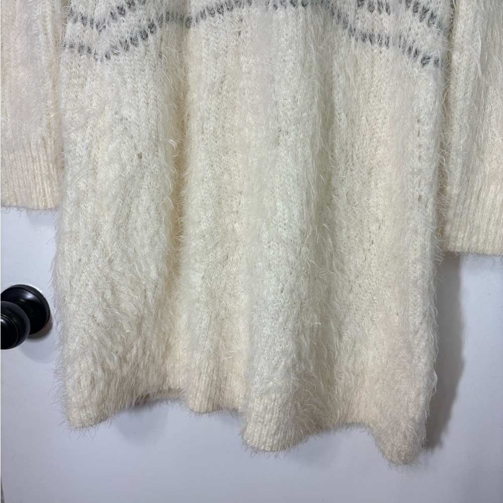 Anthropologie Sleeping on Snow Wool Alpaca Blend Shelby Eyelash Sweater Dress M - Picture 5 of 12